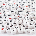 Creativ Company - Creativ Company Letterkralen wit 7mm 200 stuks