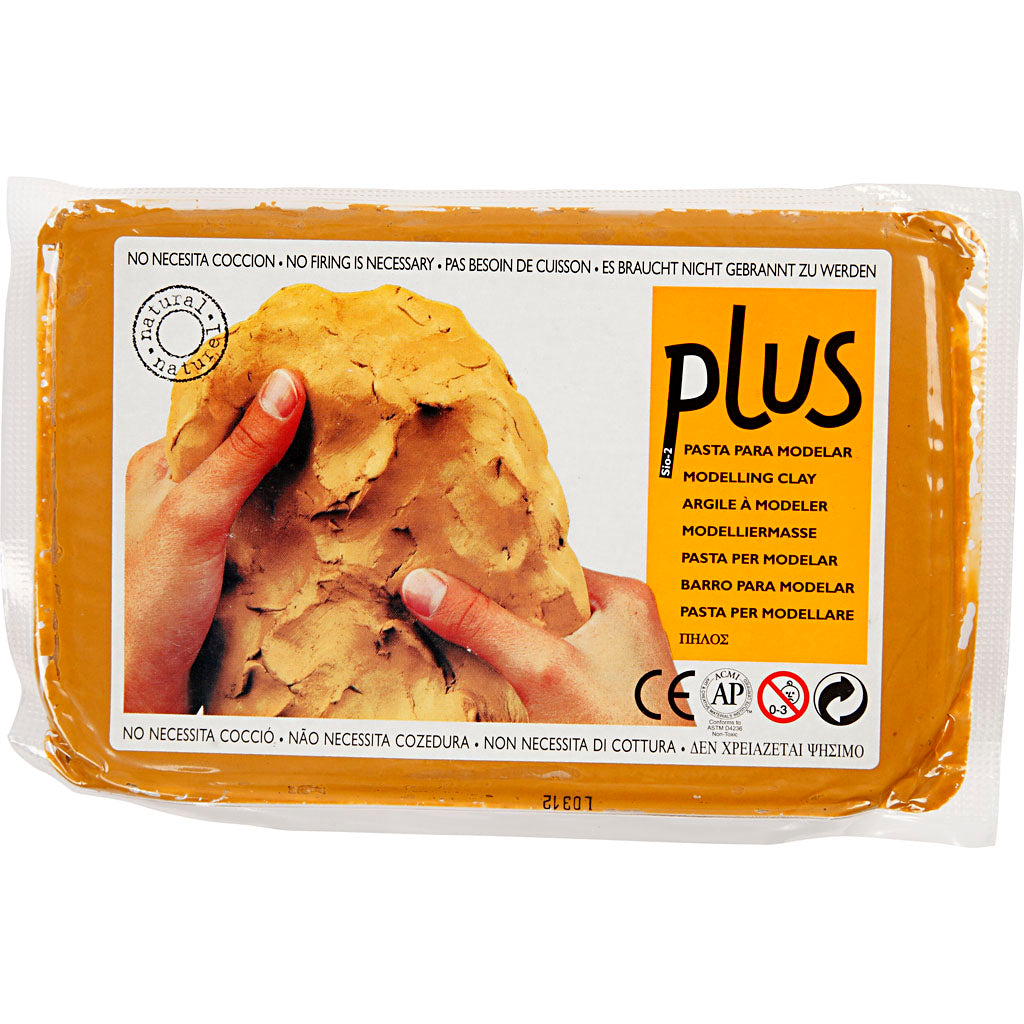Creativ company zelfhardende klei, currykleur, 1000 gr