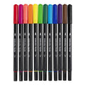 Creative company aquarel marker standaard kleuren, 12st.