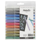 Creativ company metallic markers, 12st.