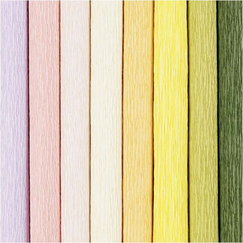 Creativ Company - Creativ Company Crêpepapier pastelkleuren 8 vellen