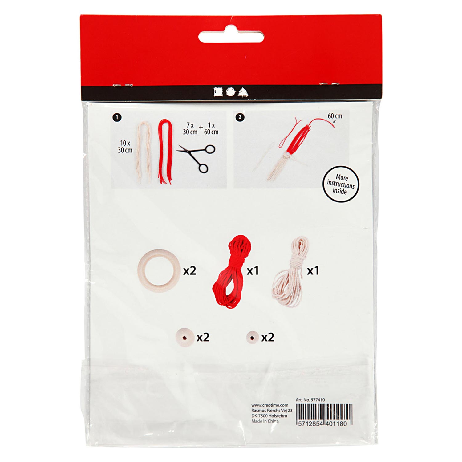 Creativ company mini creative kit hanger kerstkabouter