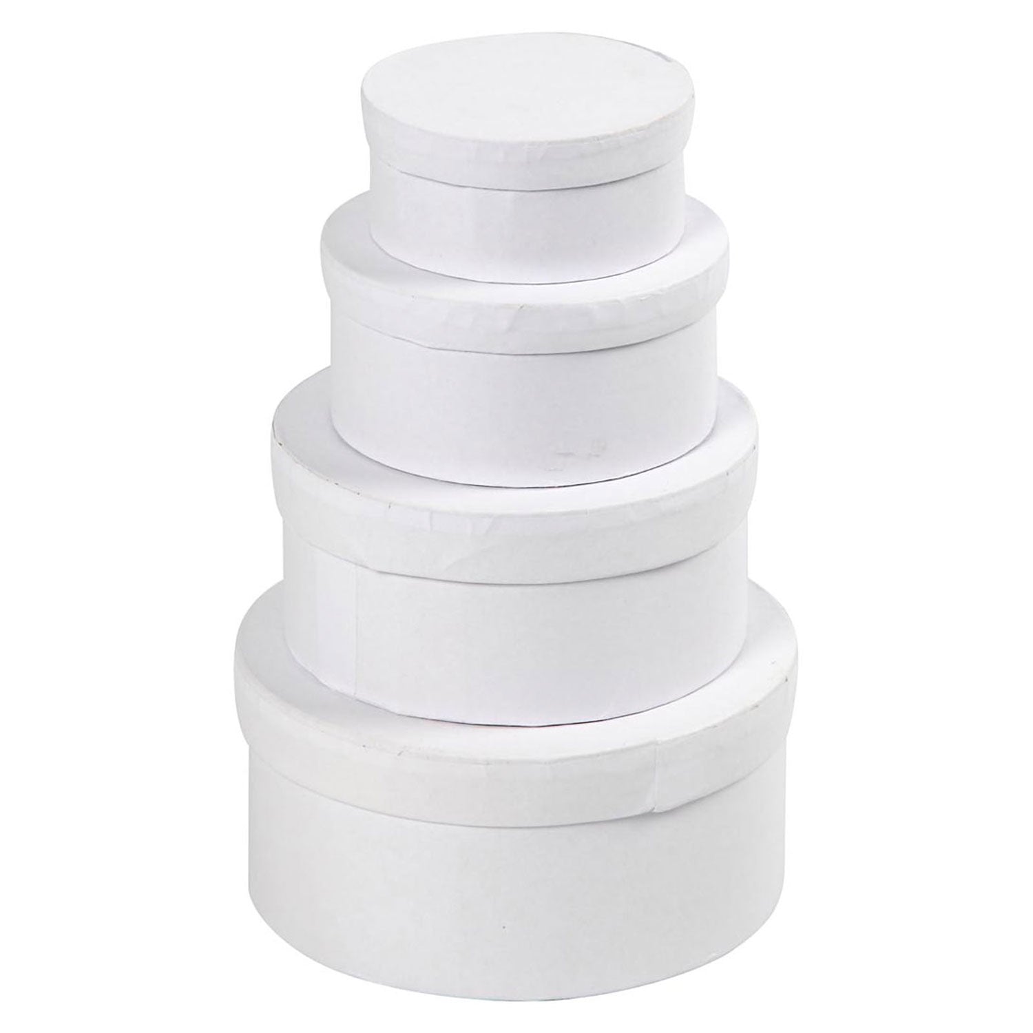 Creativ Company - Creativ Company Https://www.cchobby.nl/ronde-dozen-afm-8x4-10x5-12x6-14x7-cm-wit-4-stuk-1-set