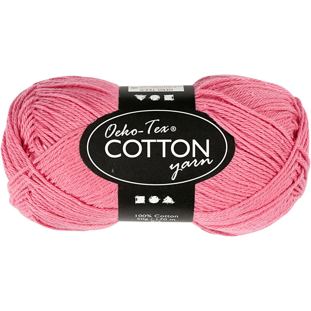 Creativ Company - Creativ Company Katoengaren donkerroze 50gr 170m