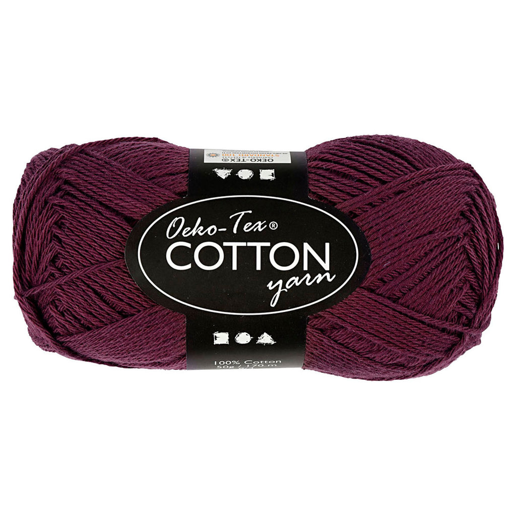 Creativ company katoengaren, plum, 50gr, 170m