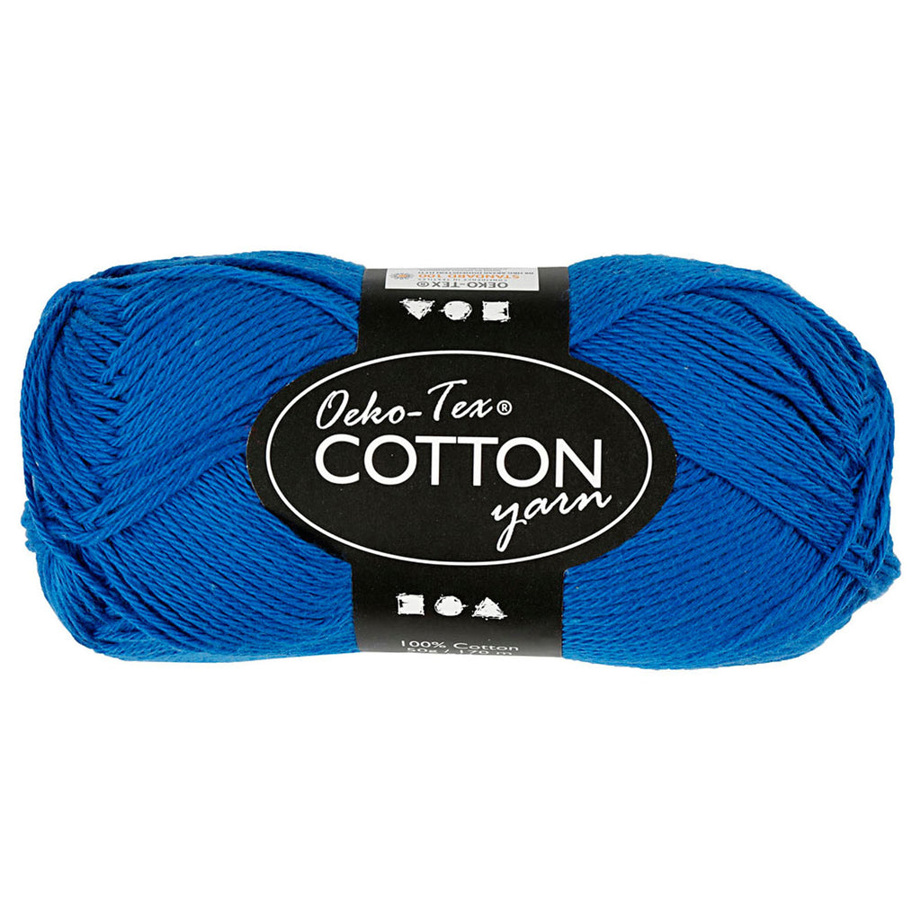 Creativ Company - Creativ Company Katoengaren kobaltblauw 50gr 170m