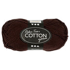 Creativ company katoengaren, donkerbruin, 50gr, 170m