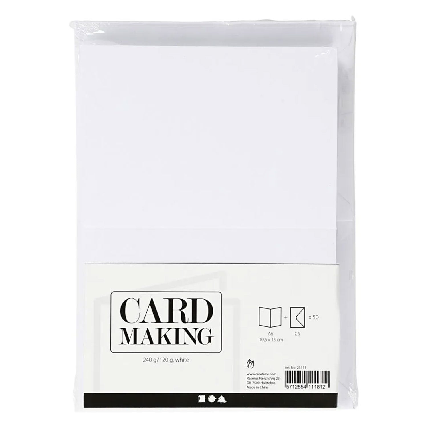 Creativ Company - Creativ Company Kaarten en enveloppen wit 50 stuks