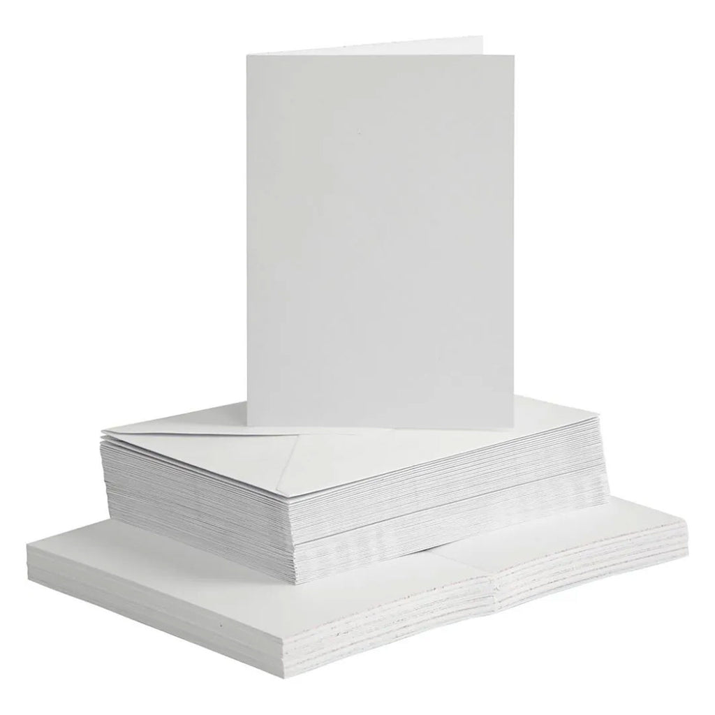 Creativ Company - Creativ Company Kaarten en enveloppen wit 50 stuks