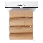 Rollen van karton, l: 4,7+9,3+14 cm, d 5 cm, 6 stuk 1 doos