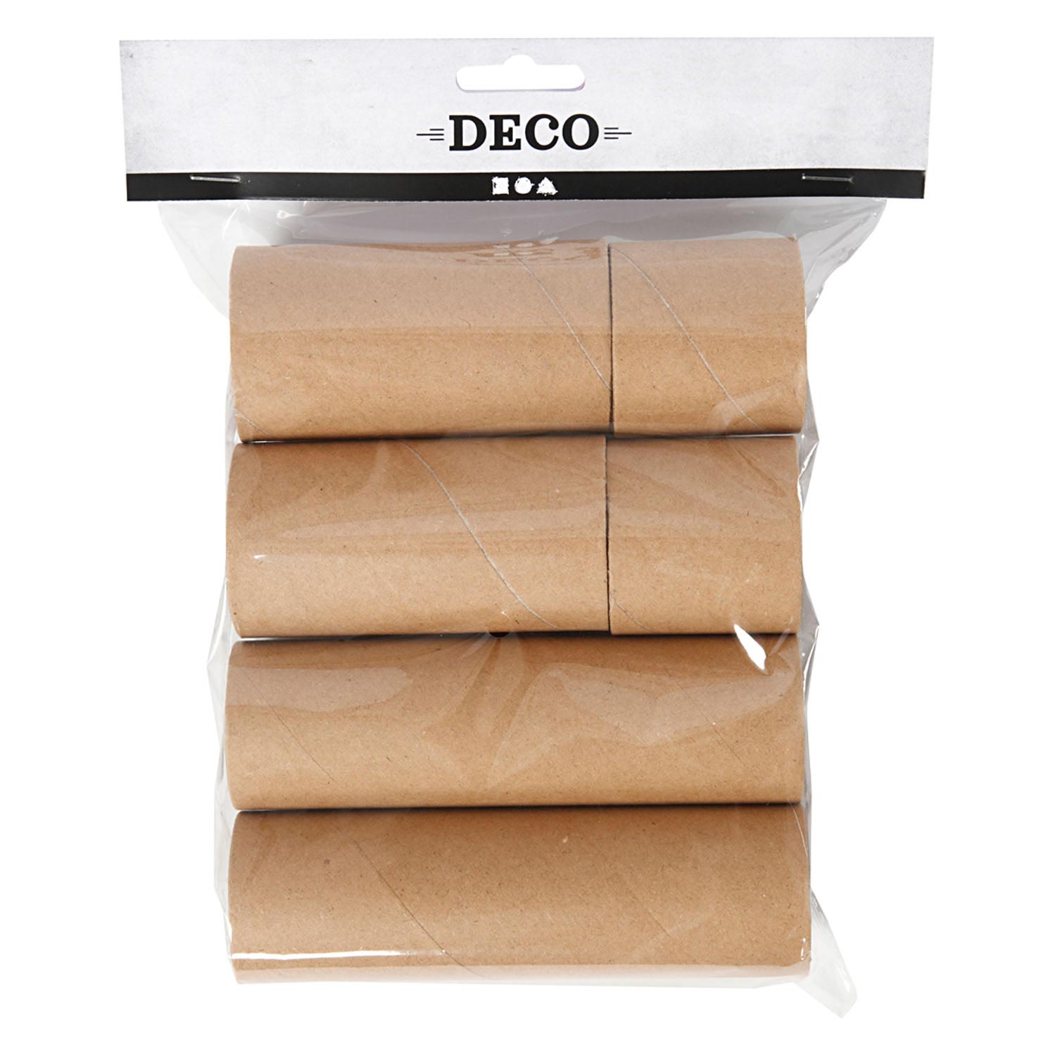 Rollen van karton, l: 4,7+9,3+14 cm, d 5 cm, 6 stuk 1 doos