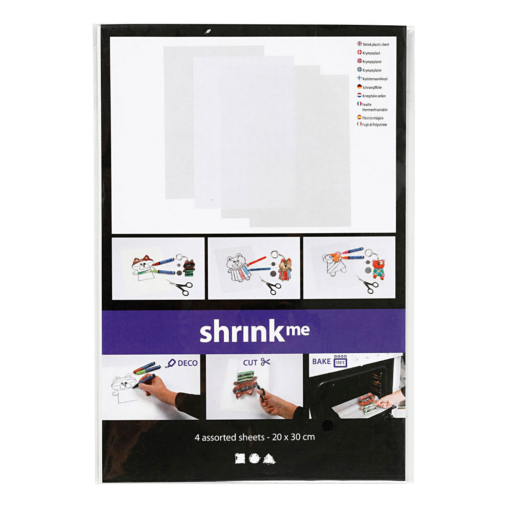 Creativ Company - Creativ Company Vellen krimpfolie divers 20x30 4 stuks