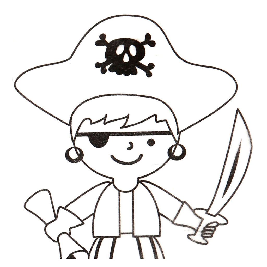 Creativ company vellen krimpfolie met motieven piraten, 4st.