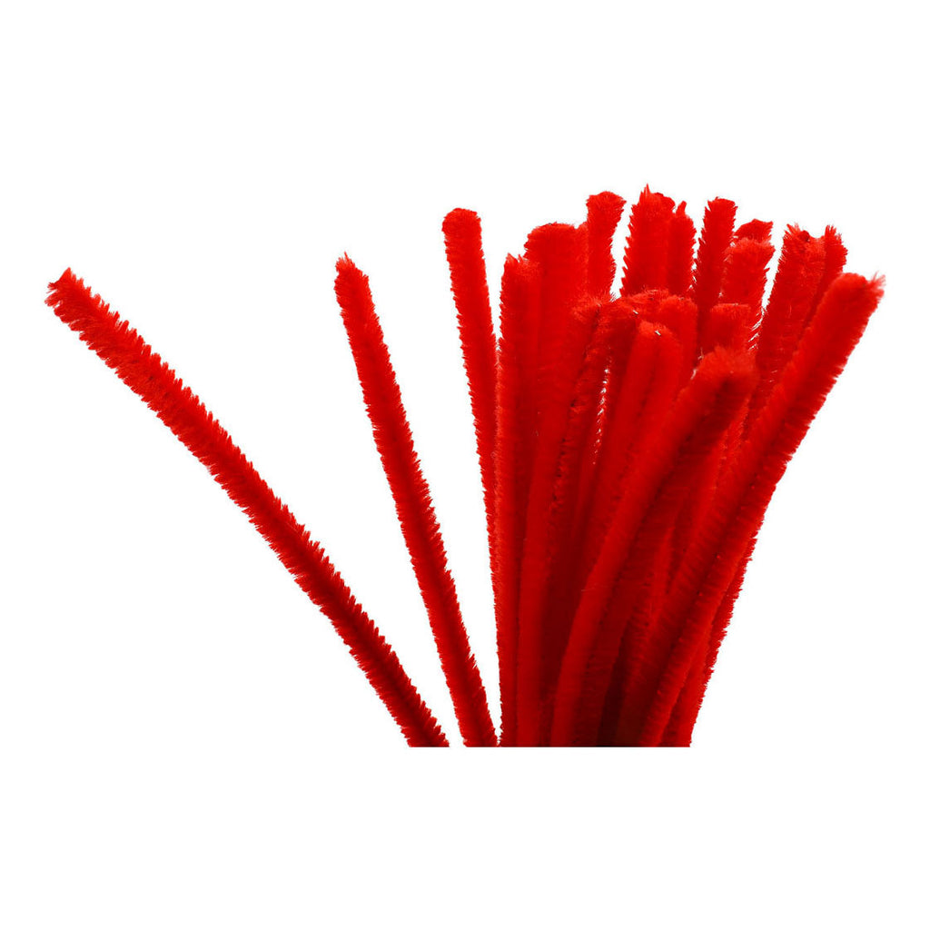 Creativ Company - Creativ Company Chenilledraad rood 30cm 25st.