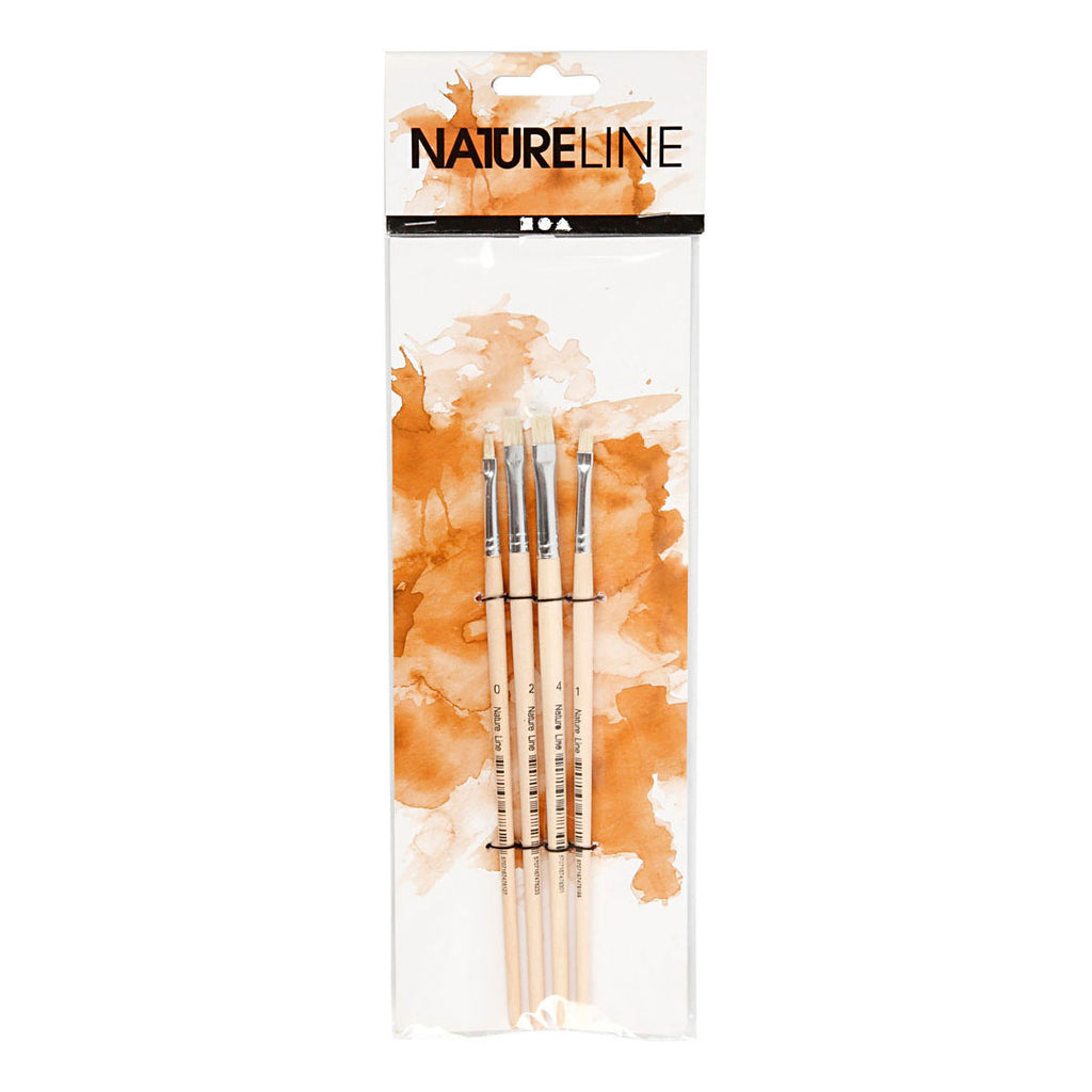 Creativ Company - Creativ Company Nature line kwasten 00/1/2/4 4 stuks