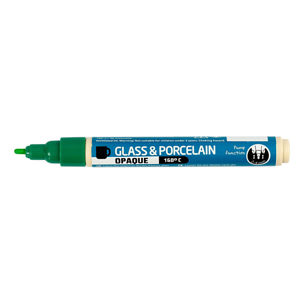 Creativ Company - Creativ Company Glas- en porseleinstift dekkend - groen