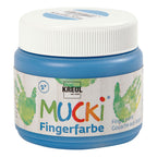 Creativ company mucki vingerverf blauw, 150ml