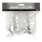 Creativ company deco ballen transparant 6cm, 8st.