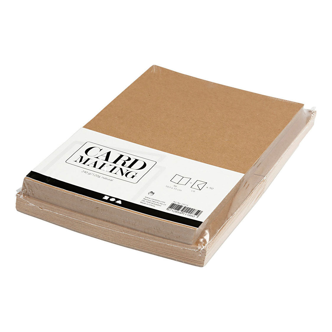 Creativ Company - Creativ Company Kaarten en enveloppen naturel 50 sets