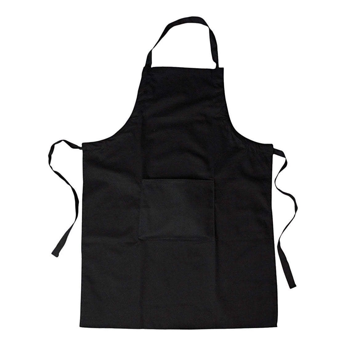 Creativ Company - Creativ Company Katoenen schort zwart met vak 89x66cm