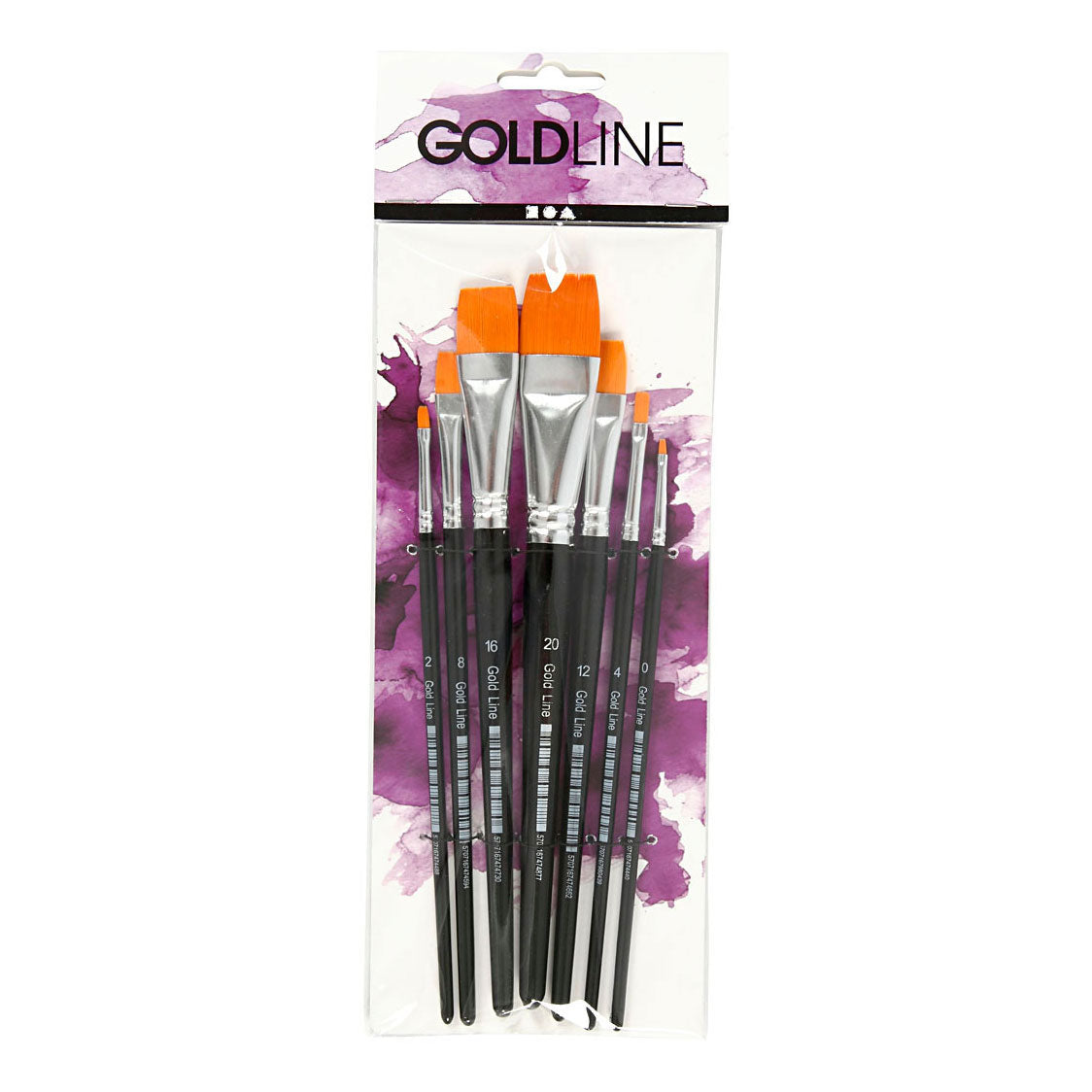 Creativ Company - Creativ Company Gold line penselen plat 7st.