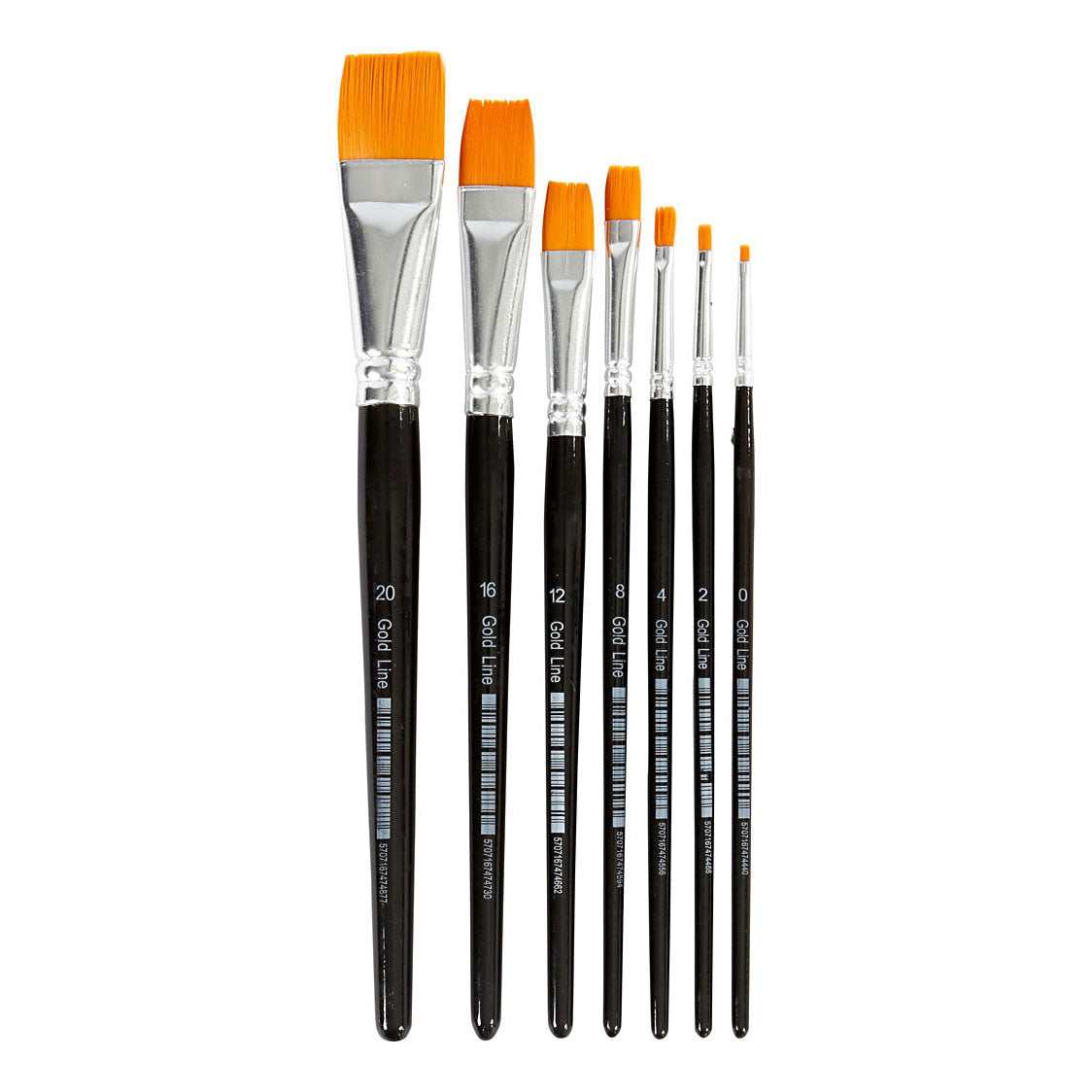 Creativ Company - Creativ Company Gold line penselen plat 7st.