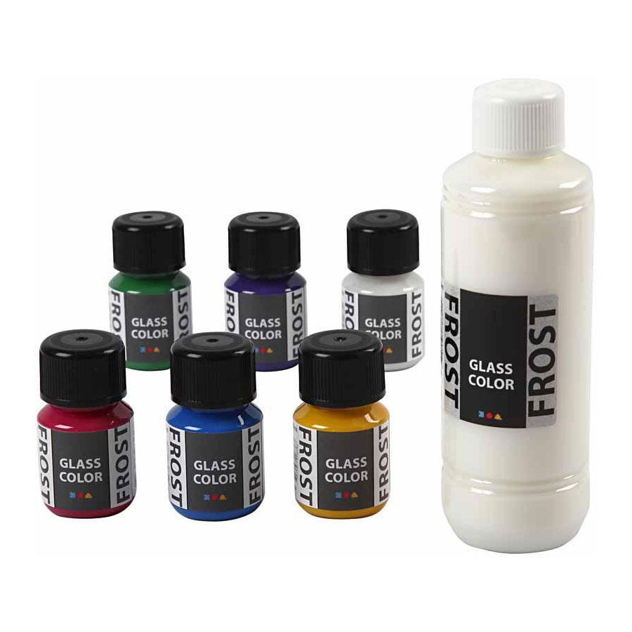 Creativ Company - Creativ Company Glass color frost glasverf kleur 6x30ml