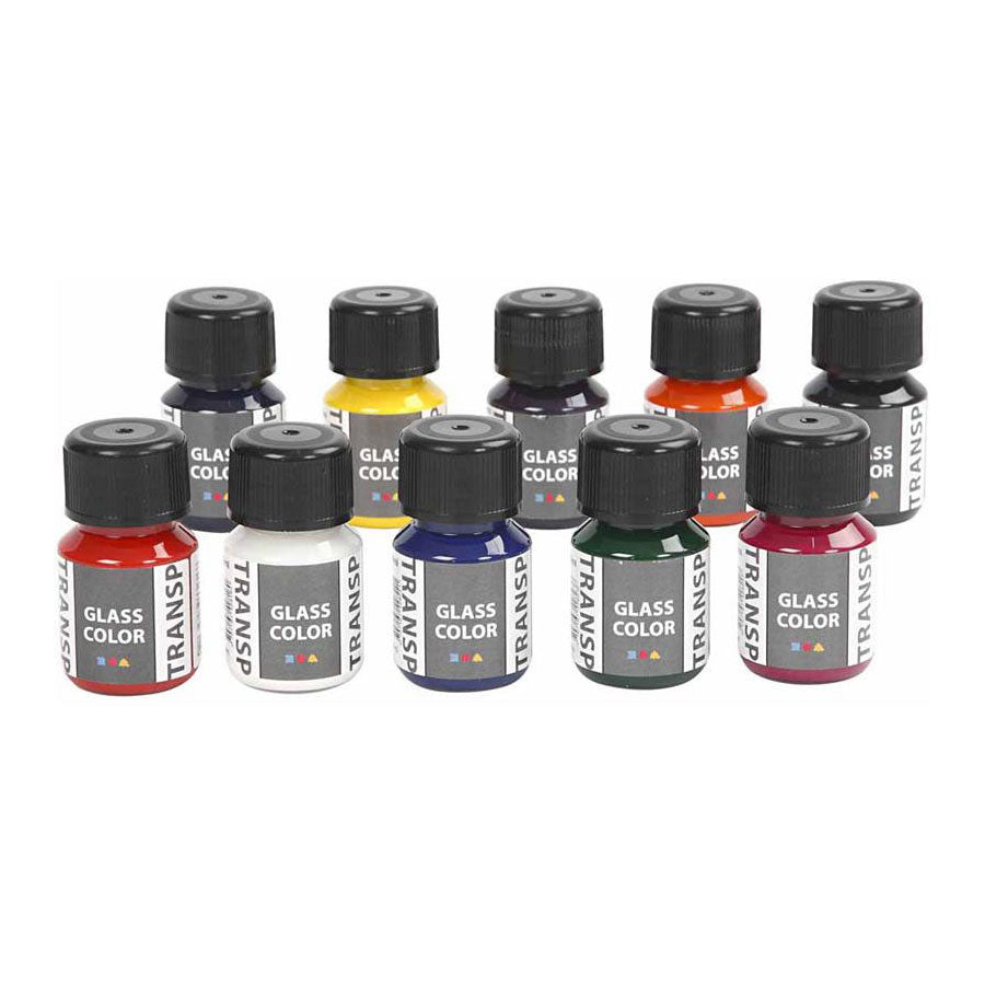 Creativ Company - Creativ Company Https://www.cchobby.nl/glass-color-transparent-diverse-kleuren-300-ml-10x30-ml-1-doos