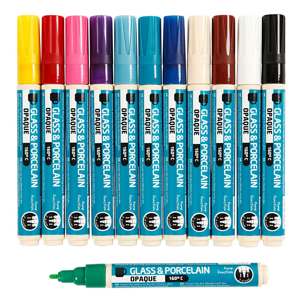 Creativ Company - Creativ Company Https://www.cchobby.nl/glas-en-porseleinstift-lijndikte-2-4-mm-dekkend-diverse-kleuren-12-stuk-1-doos
