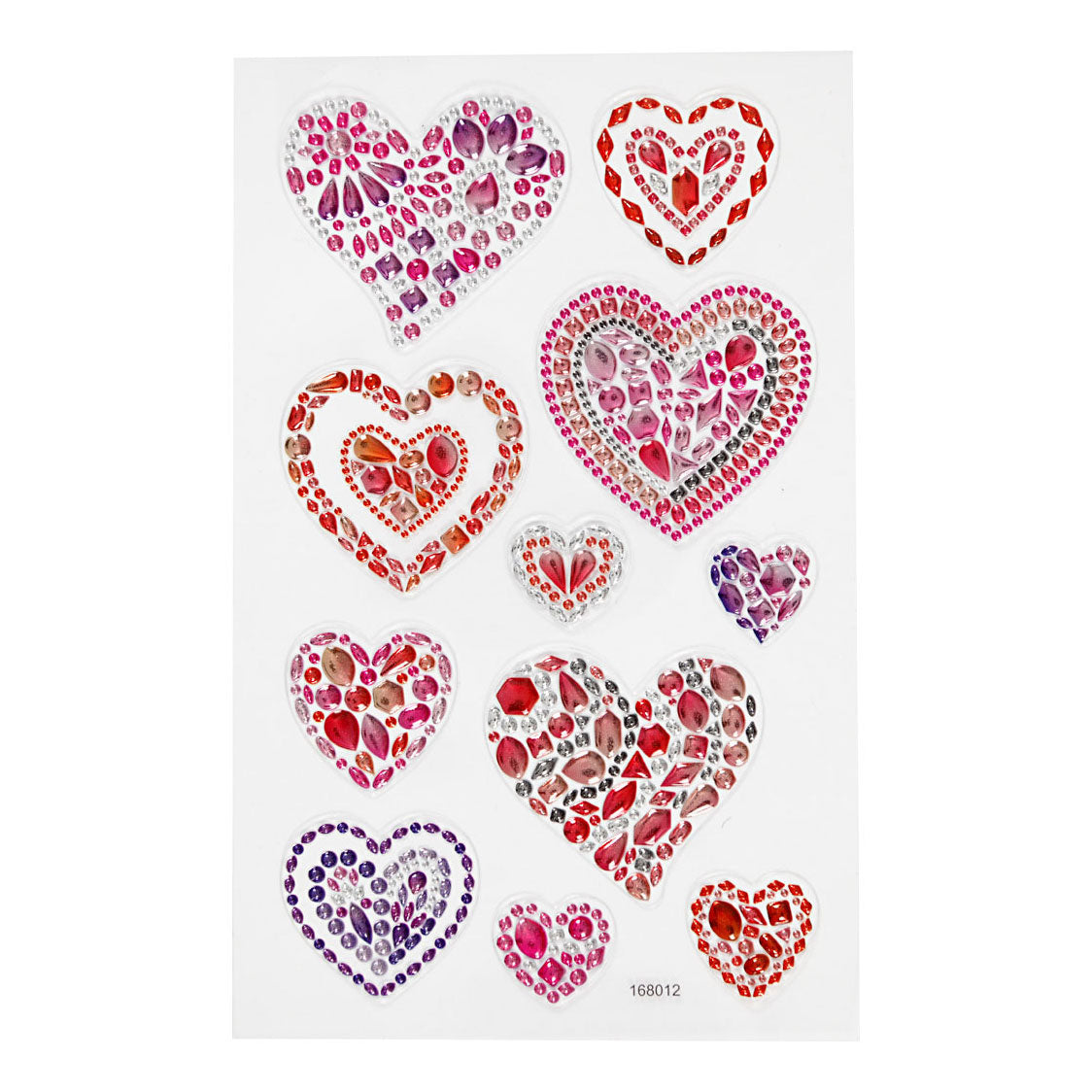 Creativ company diamant stickers harten, 1 vel