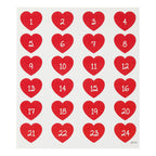 Creativ Company - Creativ Company Stickers hart met cijfer 1 vel