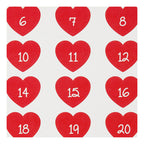 Creativ Company - Creativ Company Stickers hart met cijfer 1 vel