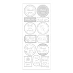 Creativ Company - Creativ Company Https://www.cchobby.nl/stickers-thank-you-vel-10x24-cm-ca-13-stuk-zilver-1-vel