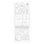 Creativ Company - Creativ Company Https://www.cchobby.nl/stickers-love-vel-10x24-cm-ca-14-stuk-zilver-1-vel
