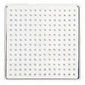 Creativ company strijkkralenbordje helder 7x7cm, 1st.