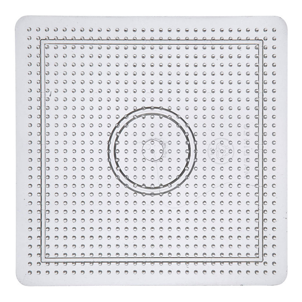 Creativ company strijkkralenbordje vierkant helder, 14,5 x 14,5cm