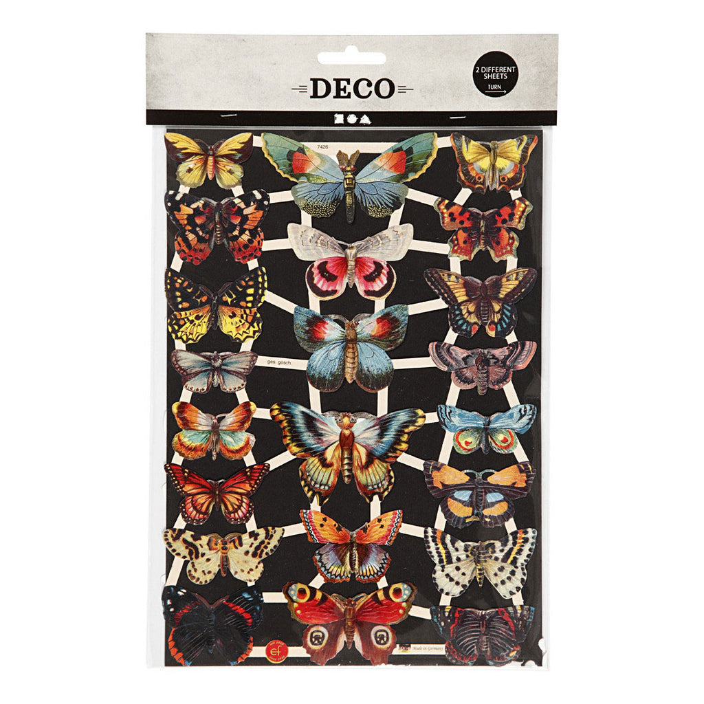 Creativ Company - Creativ Company Vintage plaatjes vlinders 2 vellen