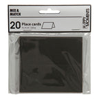 Creativ Company - Creativ Company Naamkaarten zwart 20 stuks