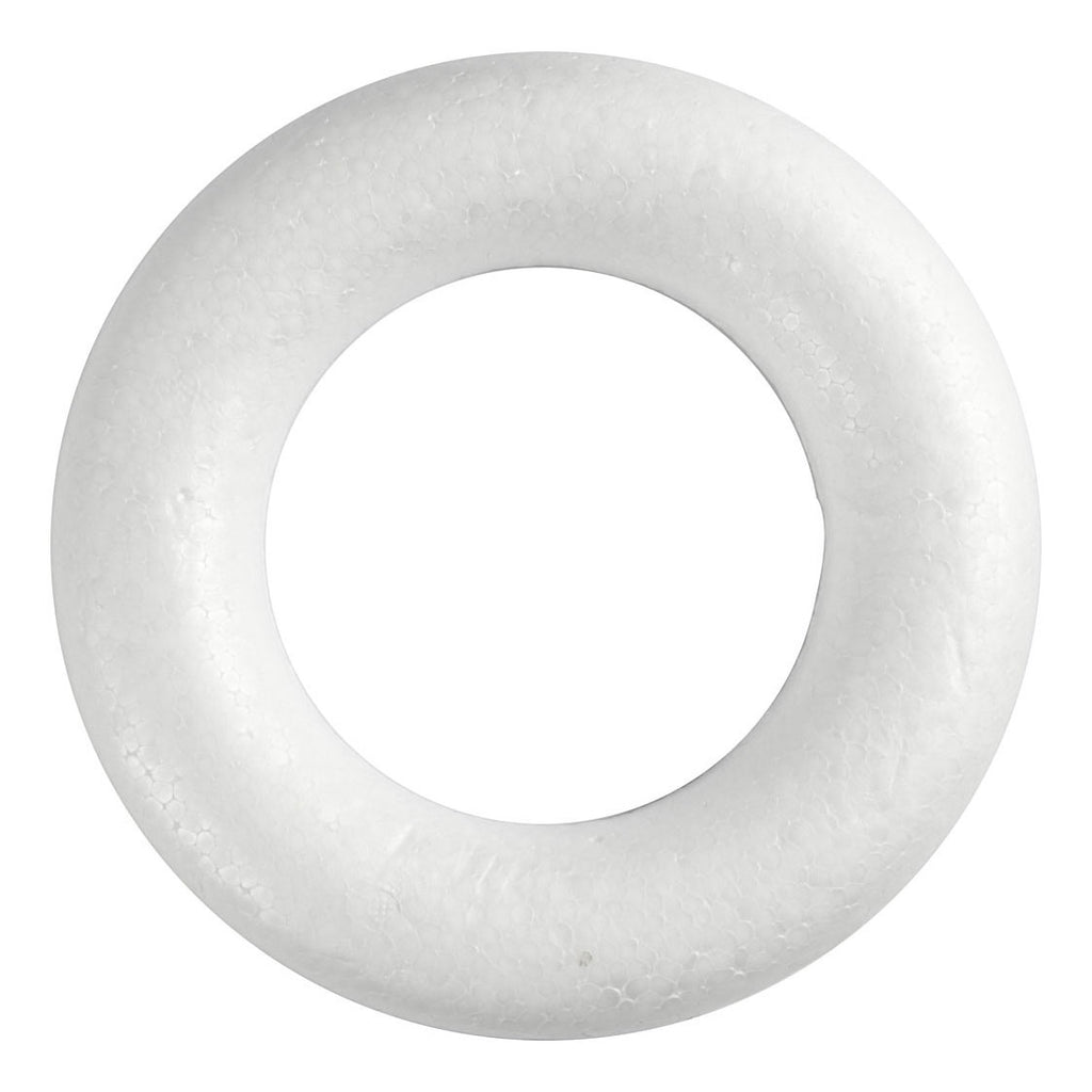 Creativ Company - Creativ Company Ringen met platte achterkant wit 20cm