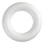 Creativ Company - Creativ Company Ringen met platte achterkant wit 20cm