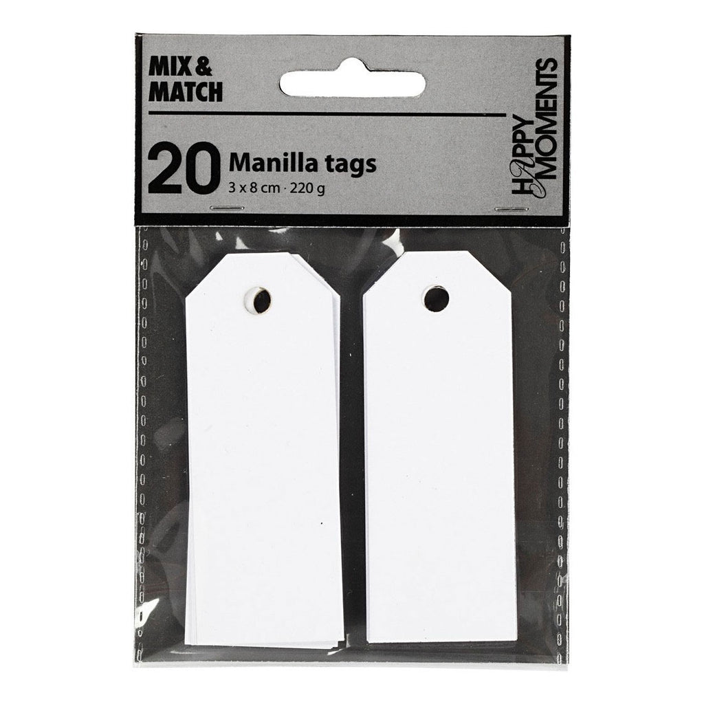 Creativ Company - Creativ Company Manilla labels wit 20 stuks