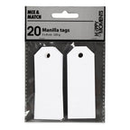 Creativ Company - Creativ Company Manilla labels wit 20 stuks