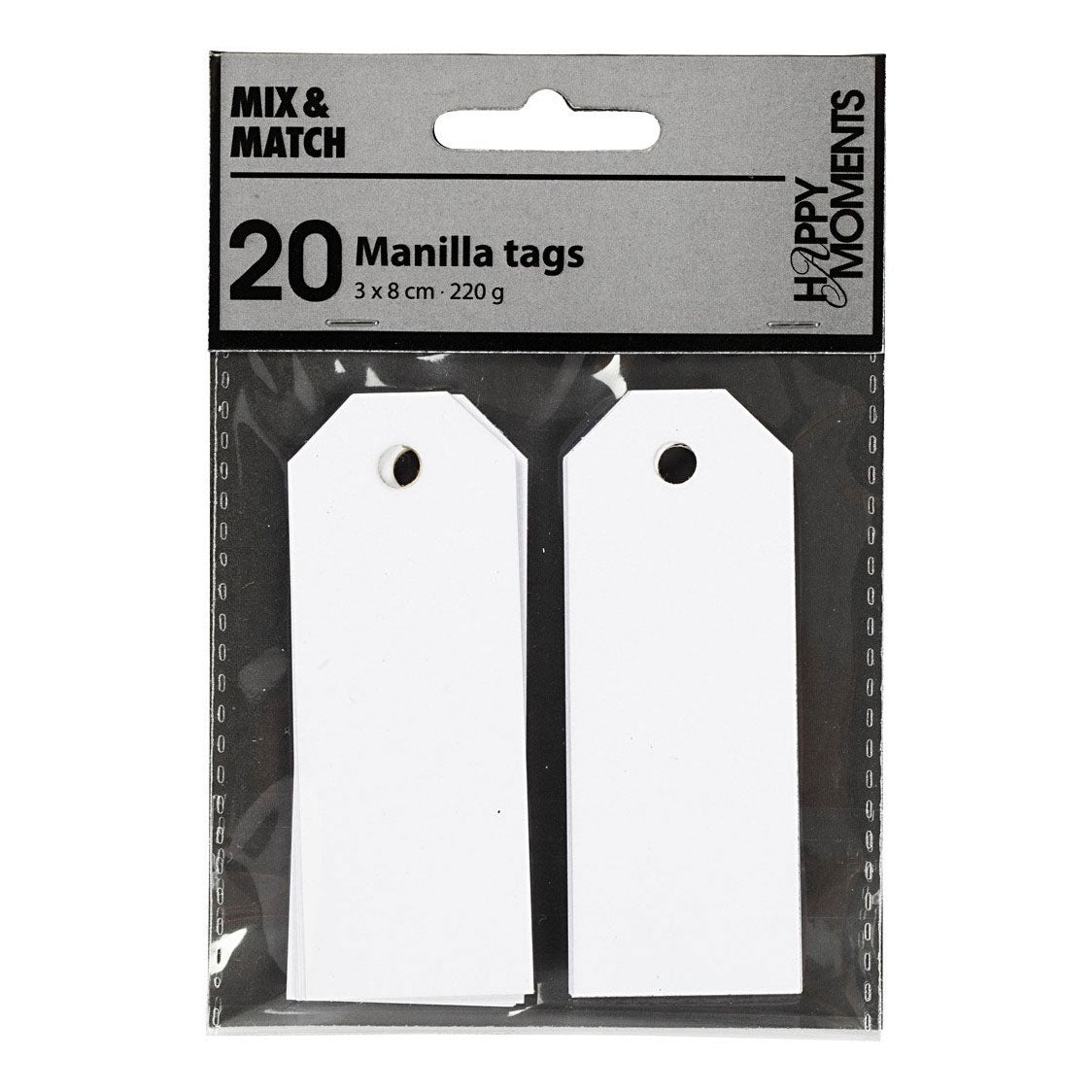 Creativ Company - Creativ Company Manilla labels wit 20 stuks
