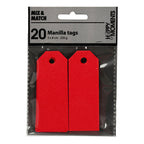 Creativ Company - Creativ Company Manilla labels rood 20 stuks