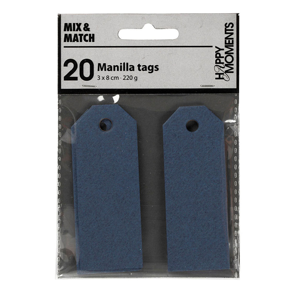 Creativ Company - Creativ Company Manilla labels blauw 20 stuks