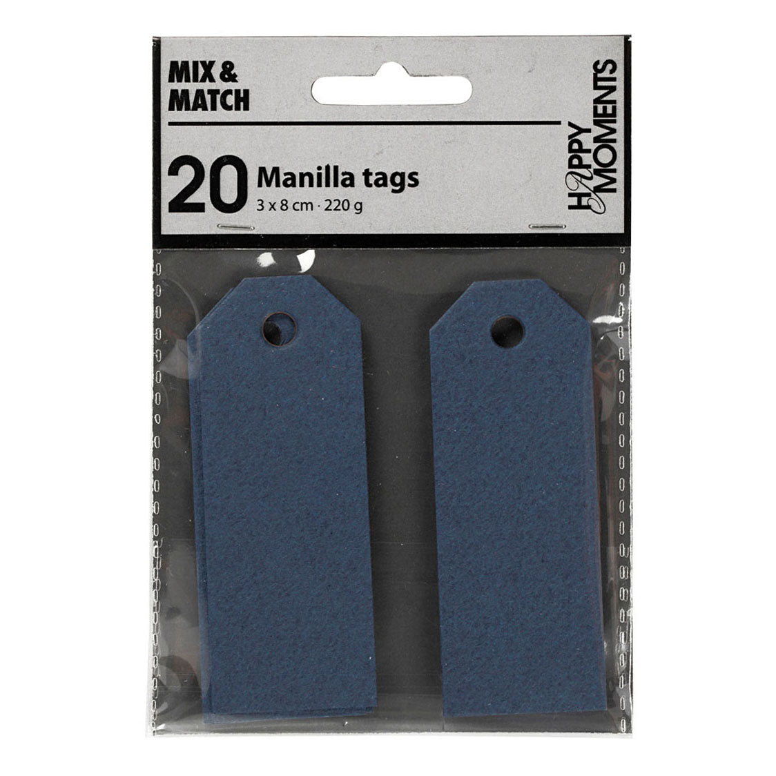 Creativ Company - Creativ Company Manilla labels blauw 20 stuks
