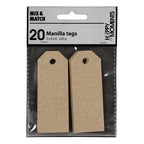 Creativ Company - Creativ Company Manilla labels naturel 20 stuks