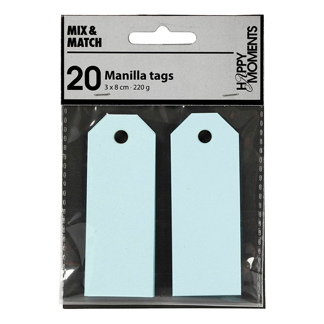 Creativ Company - Creativ Company Manilla labels lichtblauw 20 stuks