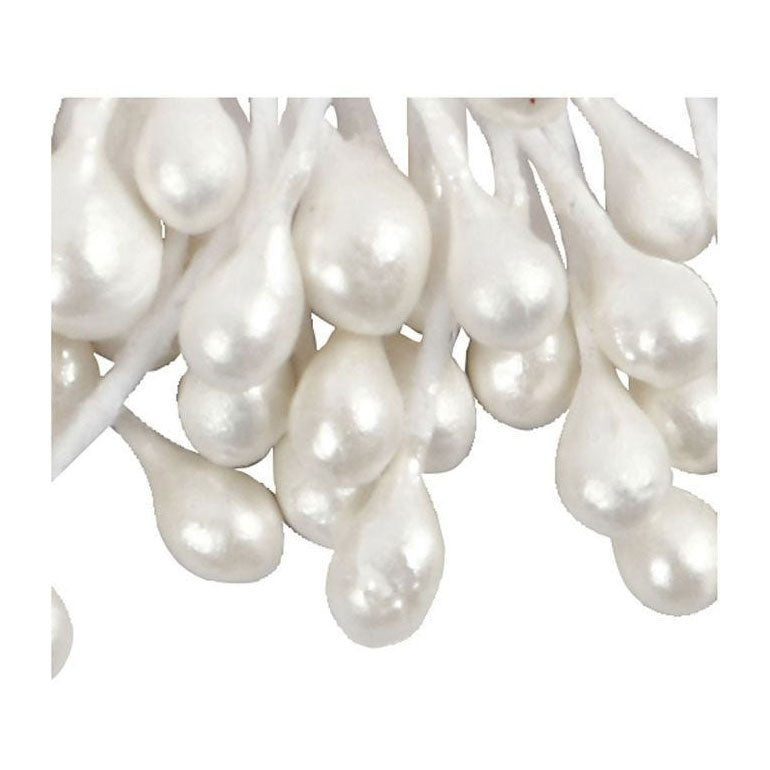 Creativ Company - Creativ Company Https://www.cchobby.nl/bloemmeeldraden-l-6-4-cm-d-2-mm-wit-parelmoer-100-stuk-1-doos