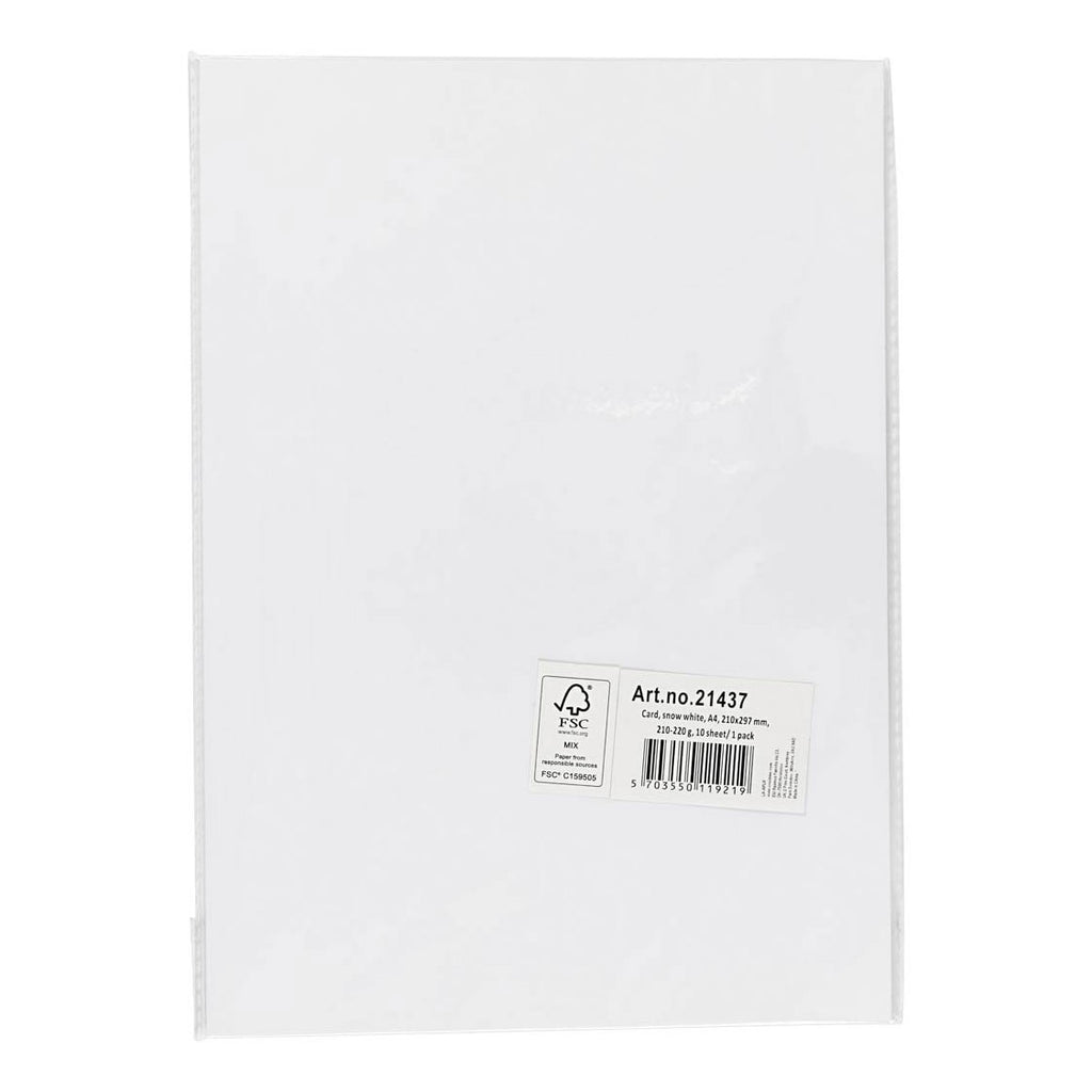 Creativ Company - Creativ Company Karton wit a4 210-220g 10 vellen